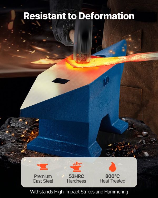 Наковальня vevor 60 кг (132 lb), два отверстия