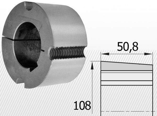 Bucsa conica 3020-1-1/4 31,75mm