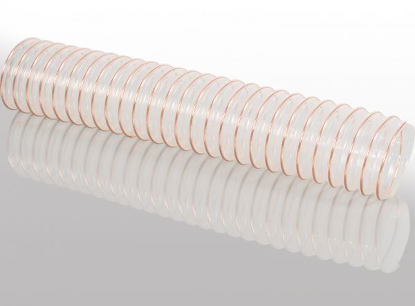 Furtun PU evacuare transparent | 110mm/0.6mm P1NPU A (20m)