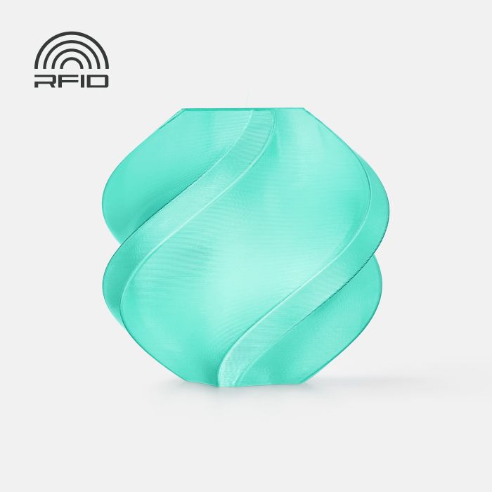 PLA Translucent Variant: Teal (13612) / Filament with spool (albastru deschis)