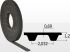 Curea MXL-019 (4.76 mm), metru liniar, neopren+insertie fibra de sticla, Concar