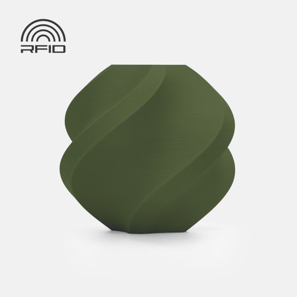 Филамент Bambu Lab PLA Matte — Dark Green (11501), 1 kg, без катушки (Refill)