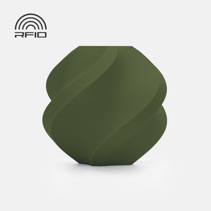 Filament Bambu Lab PLA Matte — Dark Green (11501), 1 kg, fără bobină (Refill)