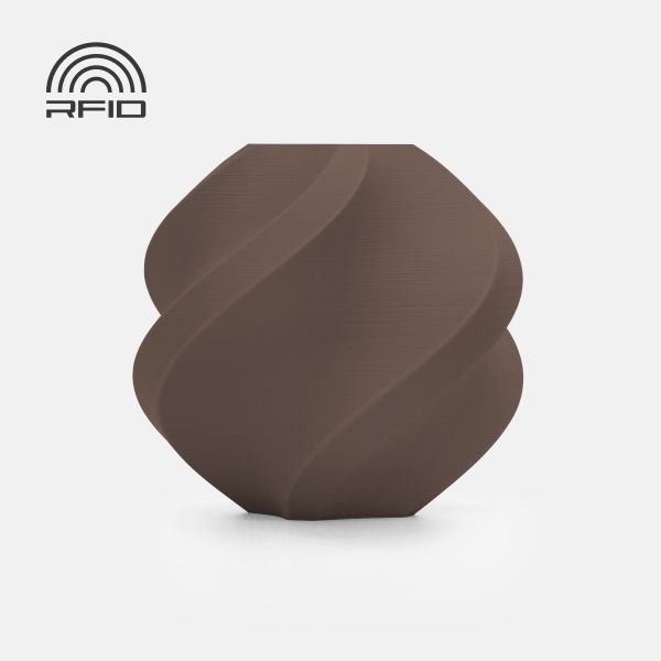 Филамент Bambu Lab PLA Matte — Dark Brown (11801), 1 kg, без катушки (Refill)