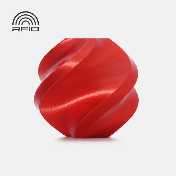 Филамент Bambu Lab PLA Silk+ — Candy Red (13205), 1 kg, с катушкой