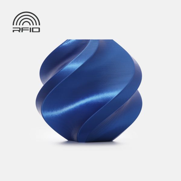 Филамент Bambu Lab PLA Silk+ — Blue (13604), 1 kg, с катушкой