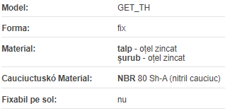 Suport metalic fix | d=100 M12x150