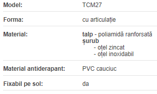 Suport TCM 27 M12x109