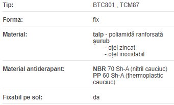 Suport fix pentru solicitari mari d=102 M16x119