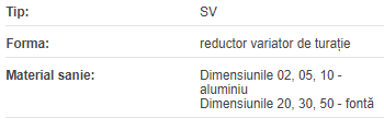 Variator SV 02 63 B5