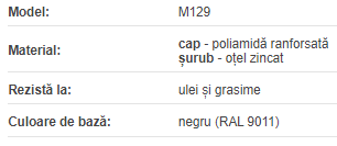 Maner rotitor cu surub M129-60 M08