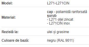 Maner T cu surub L271-50 M6X30