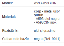 Maner ajustabil cu surub A593-108 M14X100