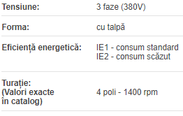 Mot 3f 4p 0,06kW T1A 056A-4 B3 alu IE1 Techtop (1440 1/min) 230/400V 50Hz