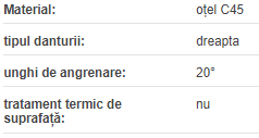 Grup conic B m=2,5 z=16/24, i=1/1.5