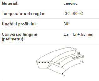 VX20x10x600 Li, Optibelt