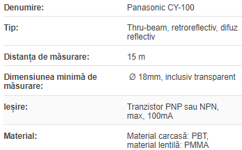 Senzor CY-122B-P PNP 600mm