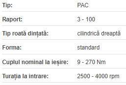 Reductor planetar PAC50-P2 i=100