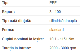 Reductor planetar PEE70-03-P2