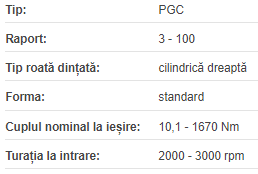 Reductor planetar PGC70-10-P2