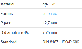 Roata de lant 081-1 Z=09