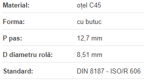 Roata de lant 10B-1 Z=09