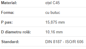 Roata de lant 10B-1 Z=08