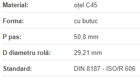 Roata de lant 32B-1 Z=08