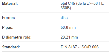 Roata disc pentru lant 32B-1 Z=14