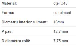 Roata de tensionare 081 Z=18 S