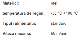 Roata de tensionare tip furca 08B-2 Z=18 NA30-2D AR30