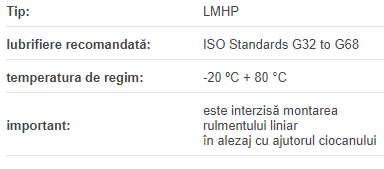 Rulment Liniar LMHP-13-UU DTE (d=13mm D=23mm L=32mm)