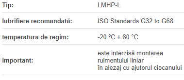 Rulment Liniar LMHP-13L-UU DTE (d=13mm D=23mm L=61mm)