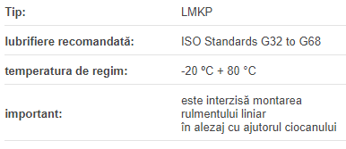 	Rulment Liniar LMKP13-UU DTE (d=13mm D=23mm L=32mm)