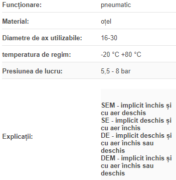 Opritor pneumatic ax FRCC16-SEM
