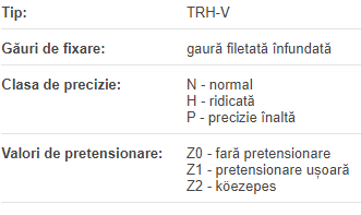 Sanie liniara, inalta TRH15VN-H-Z1 TBI