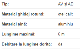 Ghidaj liniar cu role exterior D20