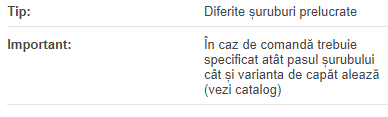 Capat surub trapez tip 1 pentru actuatoare LAT
