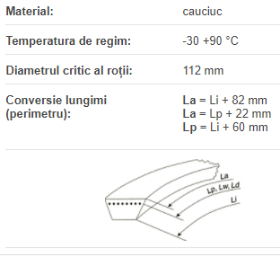 Curea 2-XPB 1230 Lw, Optibelt Truck Power