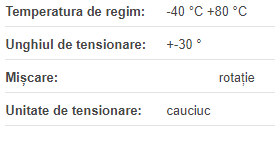 Element de tensionare FEP50 cu montaj frontal| si surub pentru preincarcare