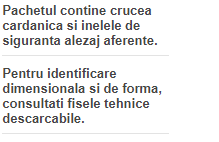 Cuplaj cardanic dublu d=16 D=32 L3=104| 1GD SGOD162C, cu canal pana