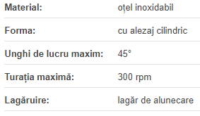 Cuplaj cardanic d=16 D=32 L=68 1X SXOS162C inox| cu canal pana