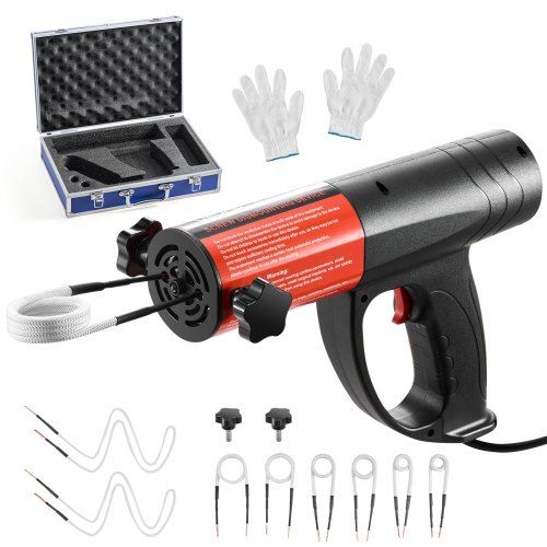 Încălzitor cu inducție VEVOR 1500 W, 230 V, 8 bobine, cu valiză