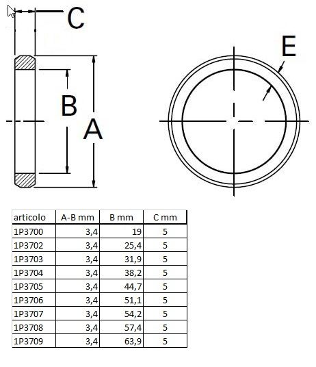 D-RING-1P3706  D.1,997x0,195x0,134