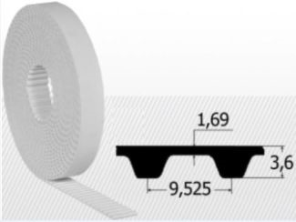 Curea L/050 PU-steel metru liniar, Elatech