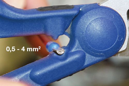 Универсальные ножницы монтажника для резки провода/кабеля и снятия изоляции Weicon-Tools № 35