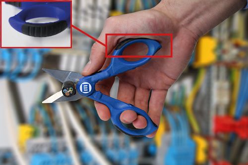 Универсальные ножницы монтажника для резки провода/кабеля и снятия изоляции Weicon-Tools № 35