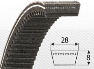 Curea VX28x8x1250 Li, Optibelt