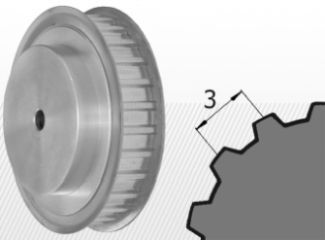 Roata dintata 21AT3 Z=20 forma 1F,|Nb 14x6 d=4