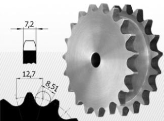 Roata de lant 08B Z14 pt doua lanturi simple